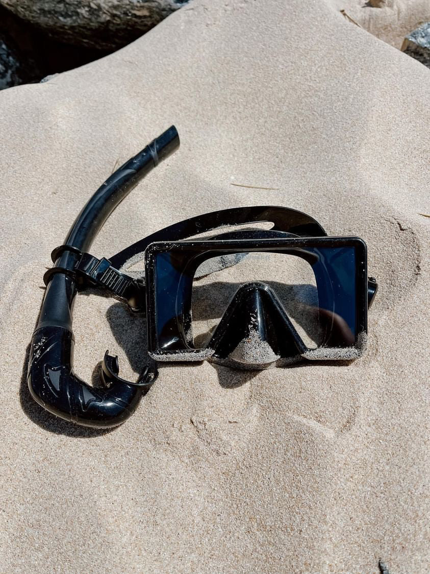 Retro Snorkel Set - Black