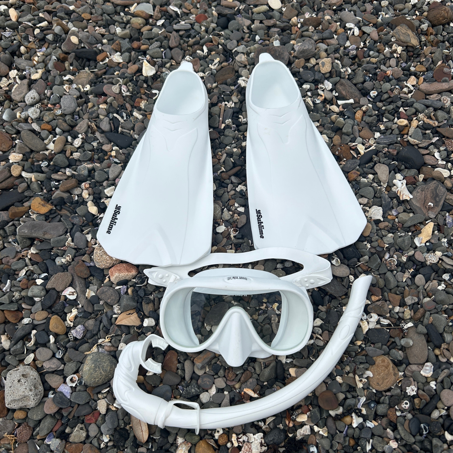 White Snorkel Set Package