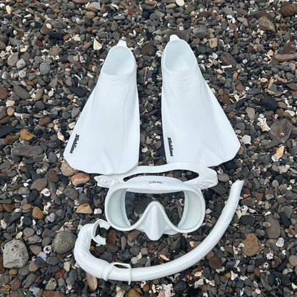 White Snorkel Set Package