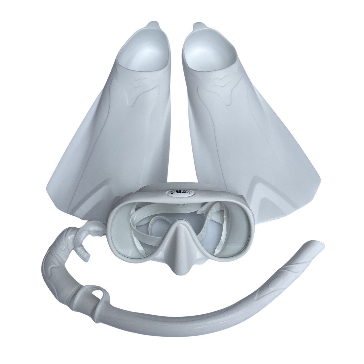 White Snorkel Set Package