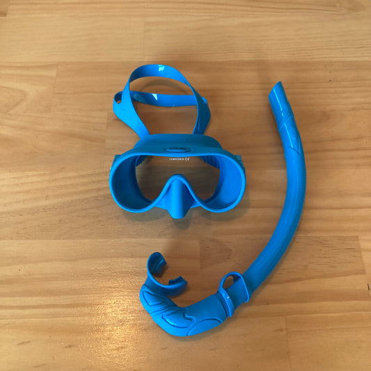 Kids Sublime Snorkel Set - Electric Blue