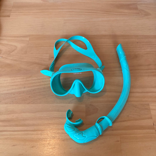 Kids Sublime Snorkel Set - Aqua