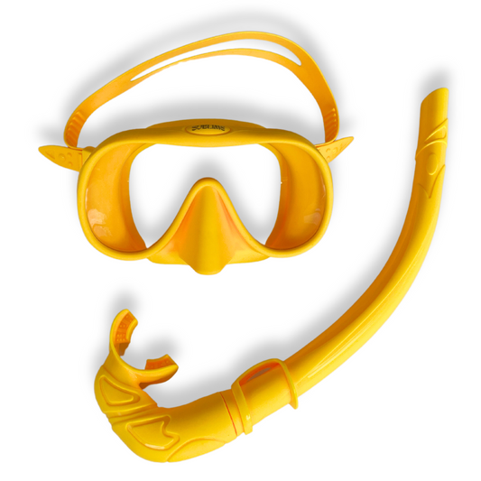 SEAC Set snorkeling masque + tuba adulte BIS ZENITH yellow - Private Sport  Shop