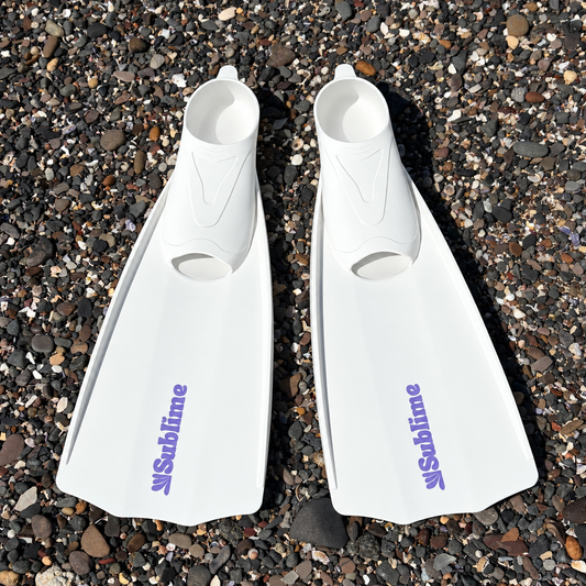 Sublime Snorkel Fins - White